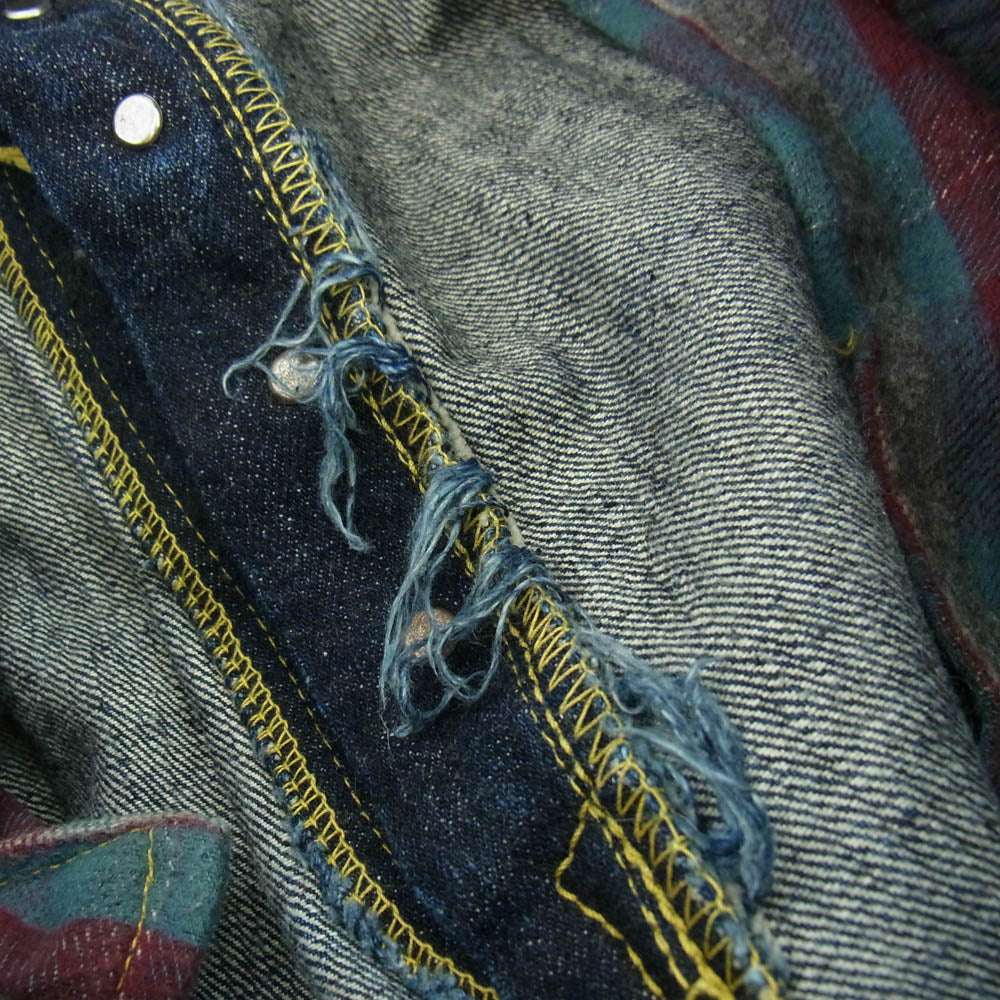 SUGAR CANE シュガーケーン S1943 MODEL BLUE DENIM WAIST OVERALLS デニムパンツ ジーンズ インディゴブルー系【中古】