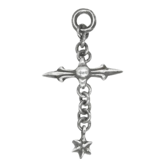 CHROME HEARTS クロムハーツ（原本無） ROLY CROSS ローリークロス チャーム シルバーネックレス トップ シルバー系【中古】