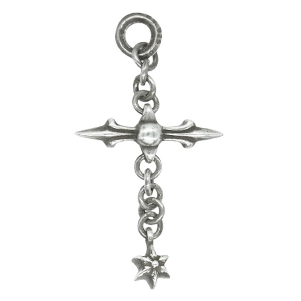 CHROME HEARTS クロムハーツ（原本無） ROLY CROSS ローリークロス チャーム シルバーネックレス トップ シルバー系【中古】