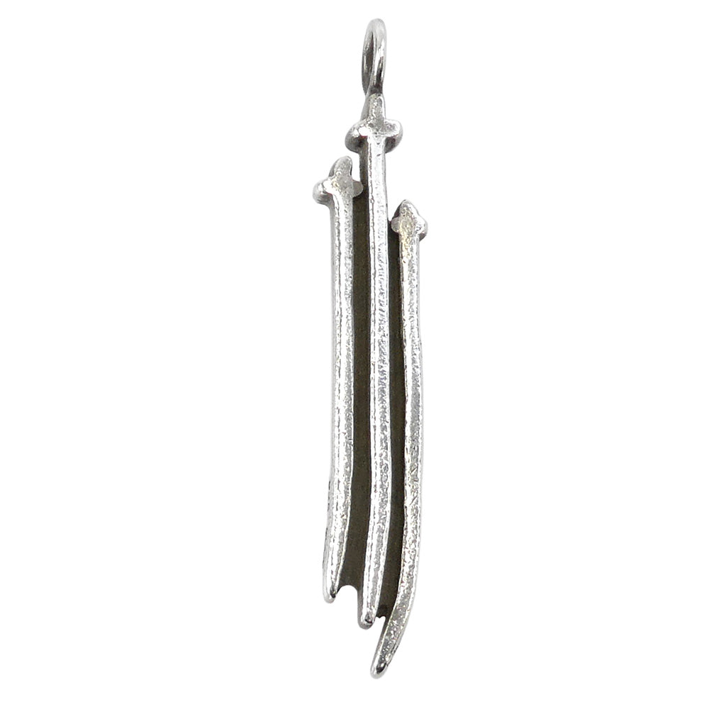 CHROME HEARTS クロムハーツ（原本無） RS3 CROSS CHARM RS3クロス チャーム シルバー ネックレス トップ シルバー系【中古】