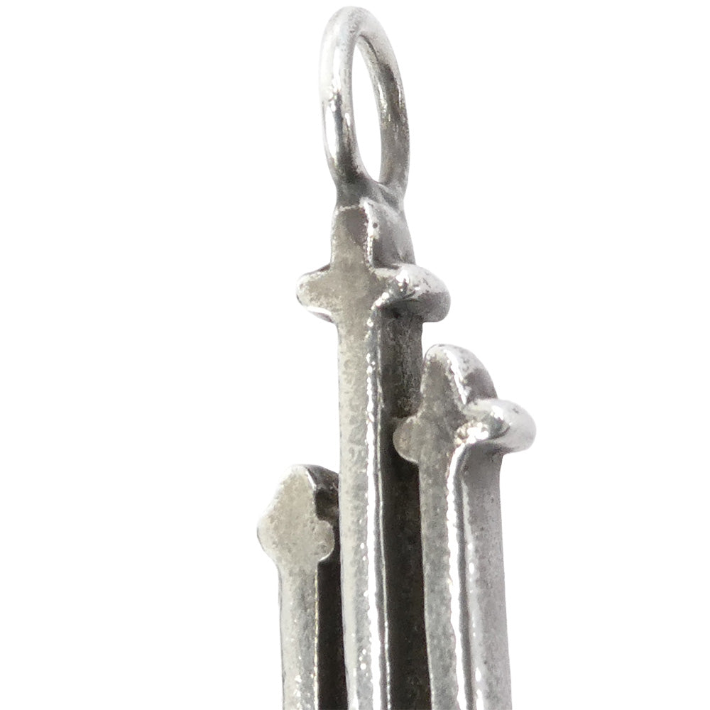 CHROME HEARTS クロムハーツ（原本無） RS3 CROSS CHARM RS3クロス チャーム シルバー ネックレス トップ シルバー系【中古】