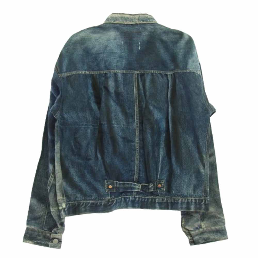 JUNYA WATANABE COMME des GARCONS MAN ジュンヤワタナベコムデギャルソンマン 22SS eYe アイ × Levis リーバイス × BerBerJin ベルベルジン デニム転写 トロンプルイユ コットン リネン トラッカー ジャケット インディゴブルー系 M【美品】【中古】