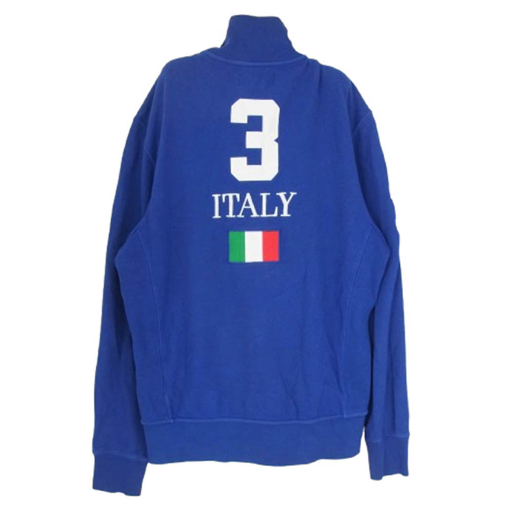 POLO RALPH LAUREN ポロ・ラルフローレン ポニーロゴ ジップアップ トラック ジャケット ブルー系 M【中古】