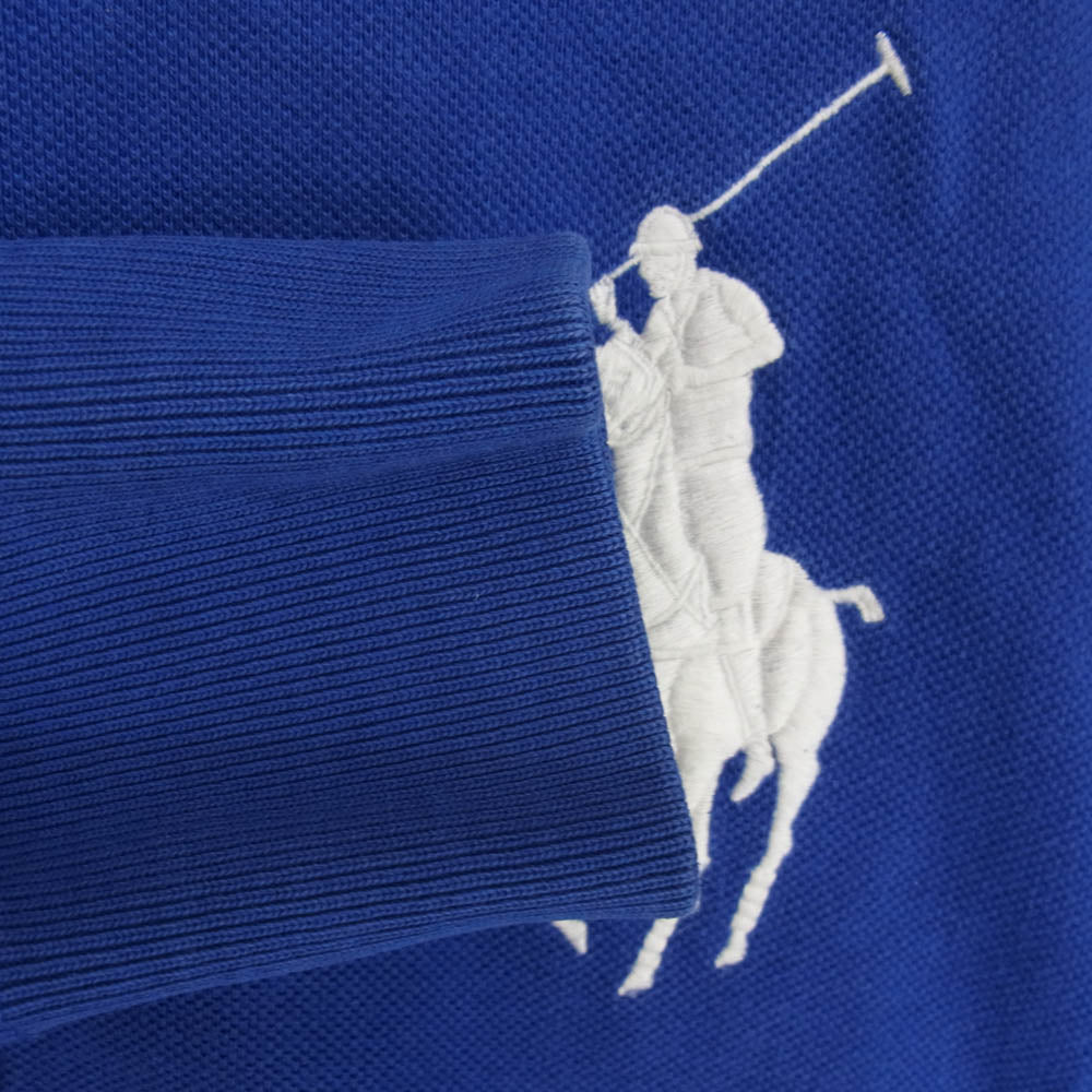 POLO RALPH LAUREN ポロ・ラルフローレン ポニーロゴ ジップアップ トラック ジャケット ブルー系 M【中古】