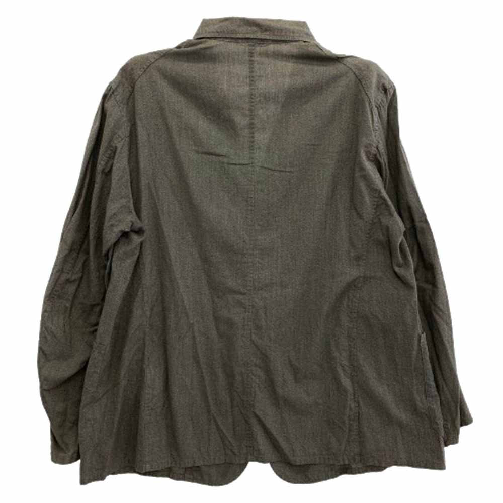 COMOLI コモリ 22SS V01-01020 ヨリ杢 コットン テーラード シャツ ジャケット グレー系 2【中古】