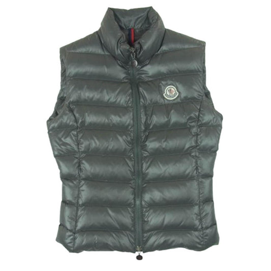 MONCLER モンクレール 120934830105 GHANY ガーニー ロゴワッペン ダウン ベスト ジャケット モルドバ製 グレー系 00【中古】