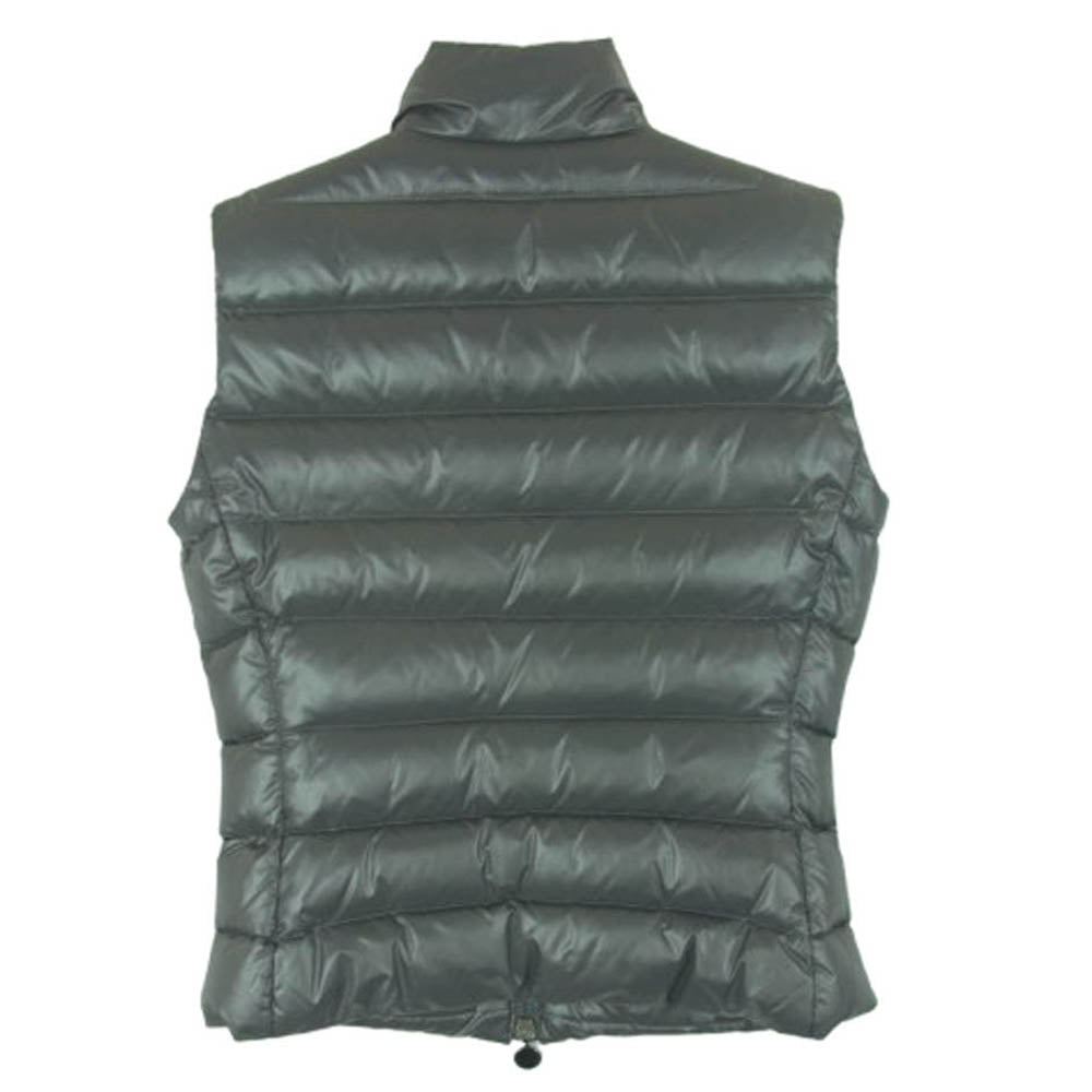MONCLER モンクレール 120934830105 GHANY ガーニー ロゴワッペン ダウン ベスト ジャケット モルドバ製 グレー系 00【中古】