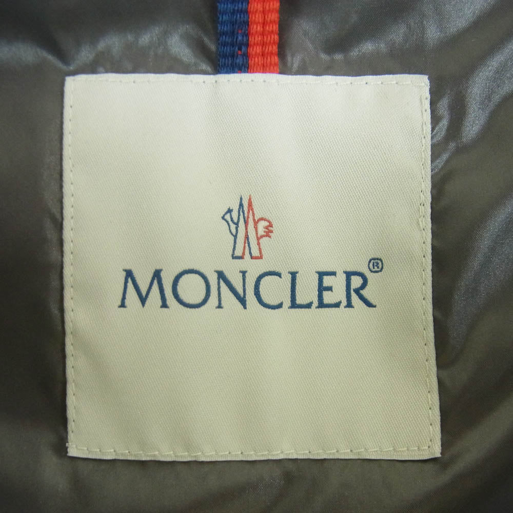 MONCLER モンクレール 120934830105 GHANY ガーニー ロゴワッペン ダウン ベスト ジャケット モルドバ製 グレー系 00【中古】