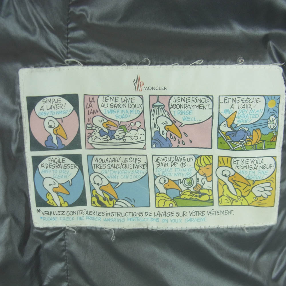 MONCLER モンクレール 120934830105 GHANY ガーニー ロゴワッペン ダウン ベスト ジャケット モルドバ製 グレー系 00【中古】