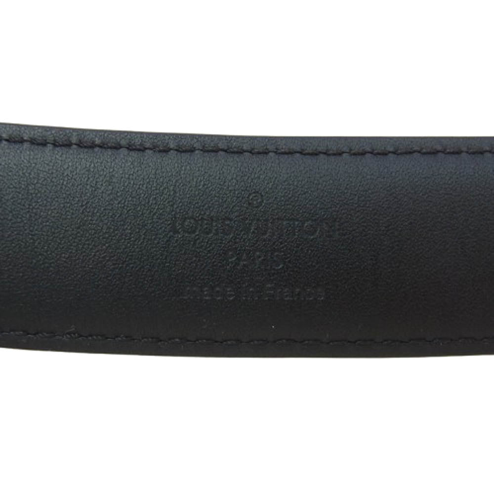 LOUIS VUITTON ルイ・ヴィトン M9636 ダミエグラフィット シルバー金具 スクエアバックル ベルト ブラック系【中古】