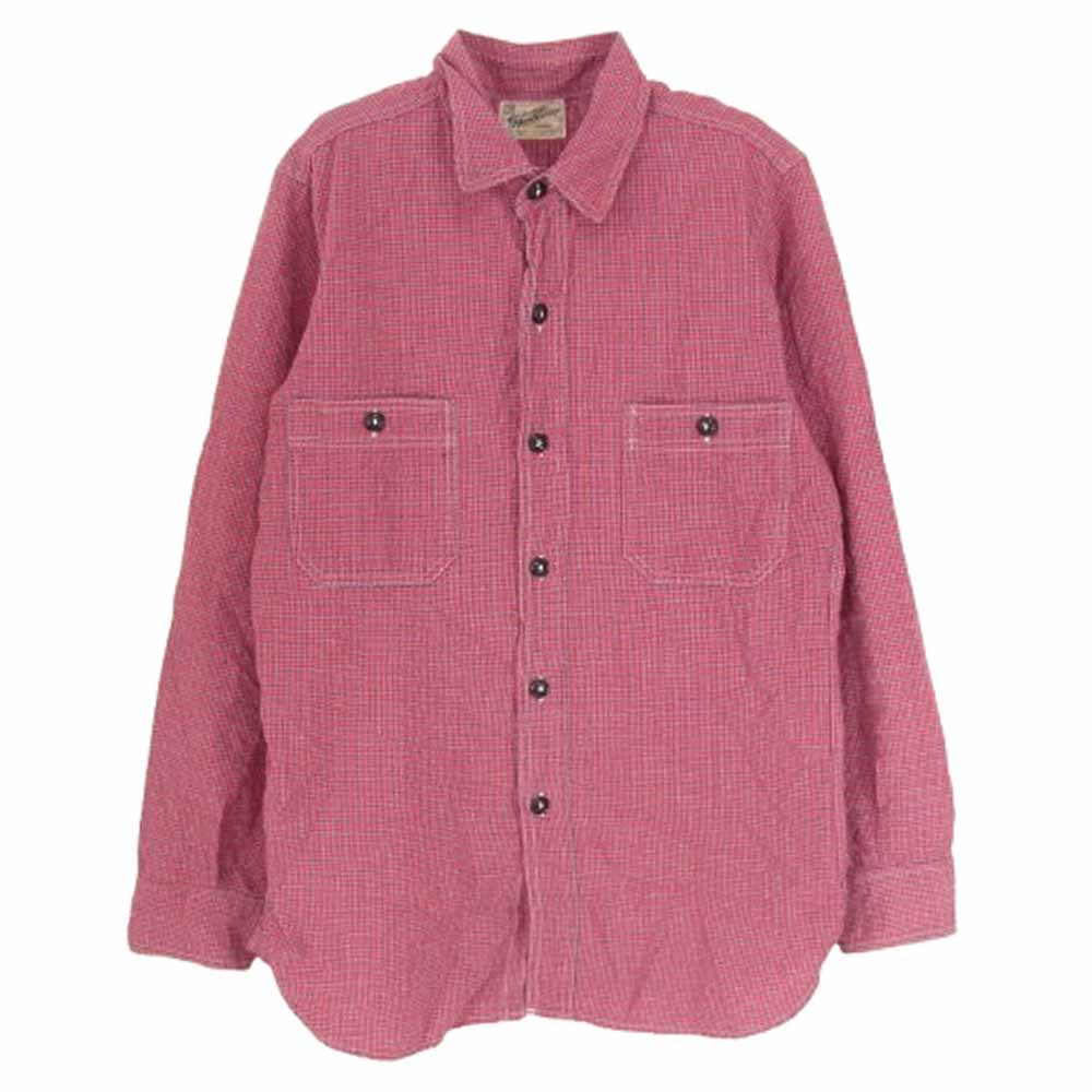 The REAL McCOY'S ザリアルマッコイズ JOE McCOY ジョーマッコイ 長袖 チェック シャツ レッド系 XS【中古】