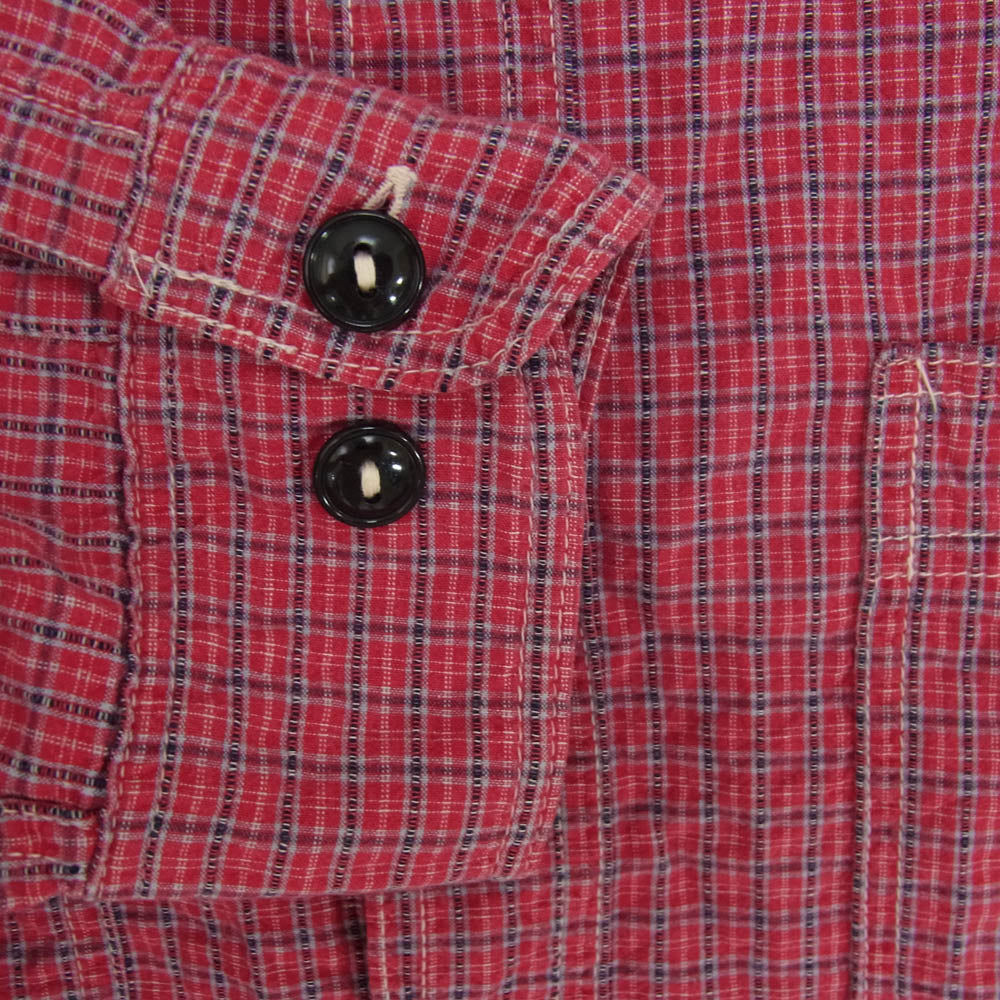 The REAL McCOY'S ザリアルマッコイズ JOE McCOY ジョーマッコイ 長袖 チェック シャツ レッド系 XS【中古】