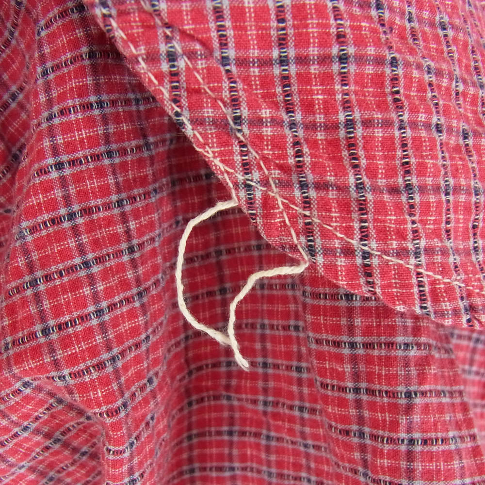 The REAL McCOY'S ザリアルマッコイズ JOE McCOY ジョーマッコイ 長袖 チェック シャツ レッド系 XS【中古】