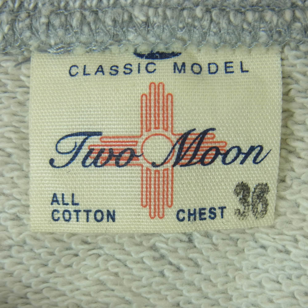 TWO MOON トゥームーン 半袖 スウェット トレーナー グレー系 36【中古】