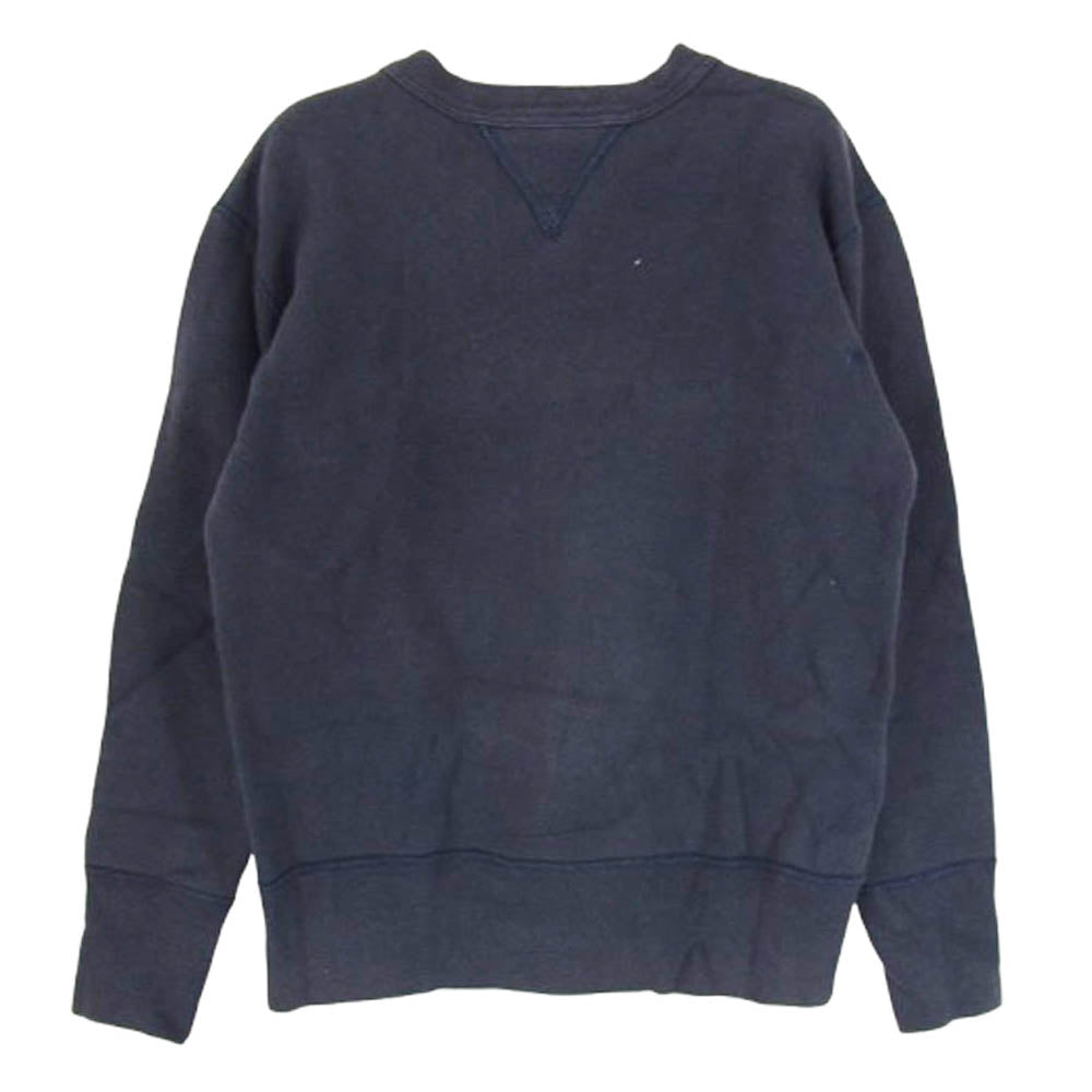 TWO MOON トゥームーン 92022 LIMITED EDITION リミテッドエディション 両Vガゼット スウェット トレーナー ネイビー系 36 38【中古】
