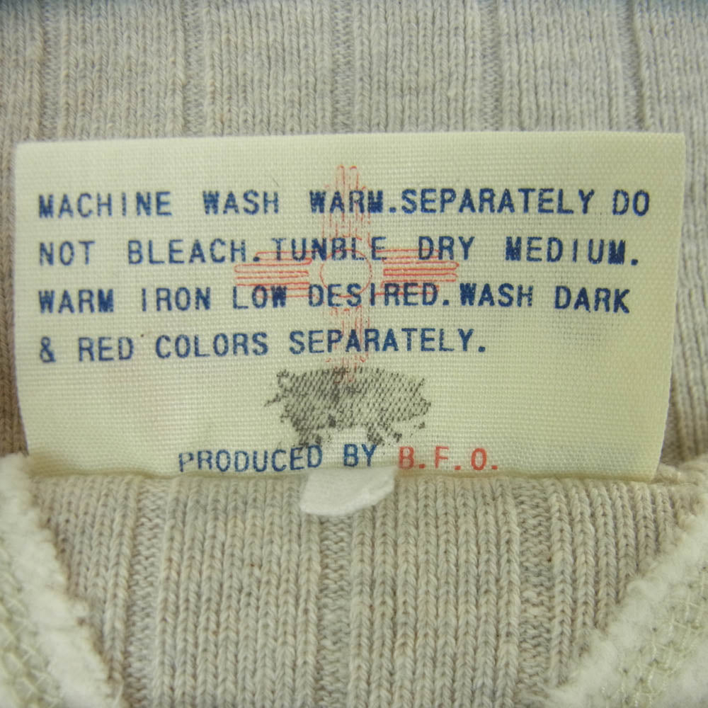 TWO MOON トゥームーン 16508 LIMITED EDITION リミテッドエディション 針抜きリブ 両Vガゼット スウェット トレーナー ベージュ系 38 / 40【中古】