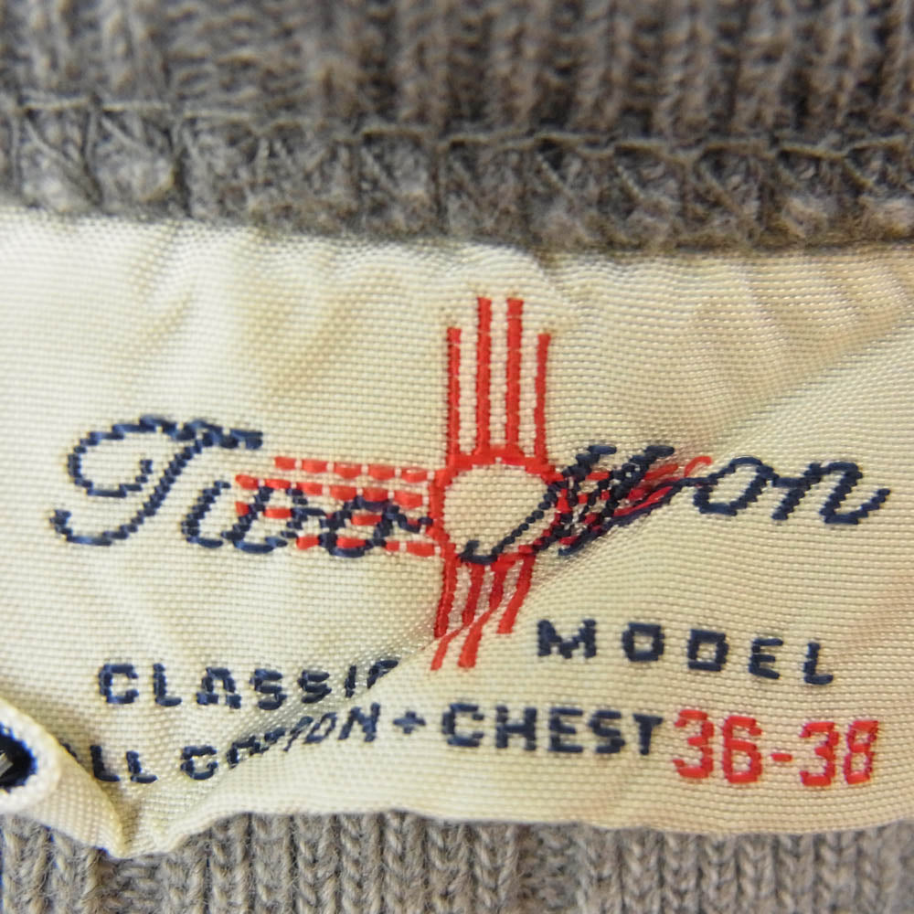 TWO MOON トゥームーン 裾リブ 両Vガゼット スウェット トレーナー グレー系 36 38【中古】