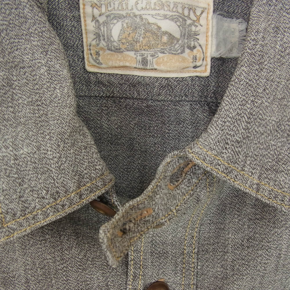 FREEWHEELERS フリーホイーラーズ NEAL CASSADY シャンブレー 長袖 ワーク シャツ グレー系 サイズ表記無【中古】