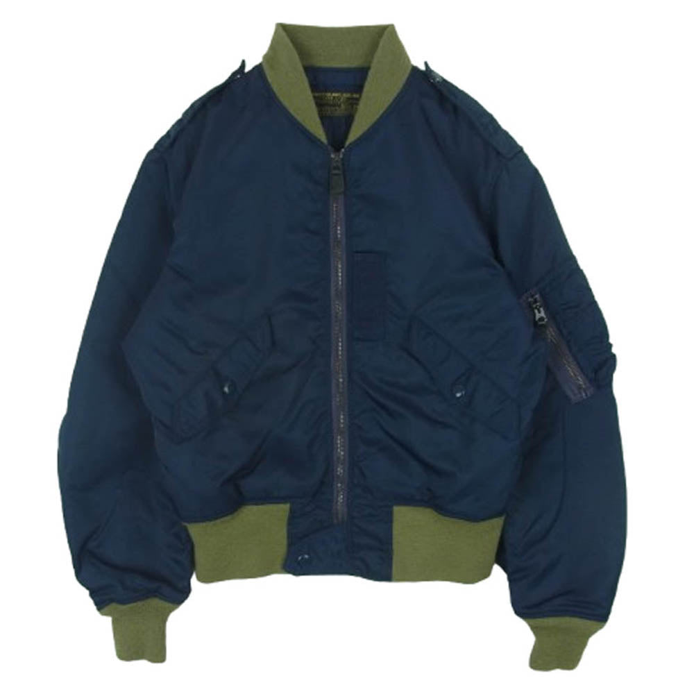 The REAL McCOY'S ザリアルマッコイズ MIL-J-5391A TYPE-L2A フライト ジャケット ブルゾン ダークネイビー系 36【中古】