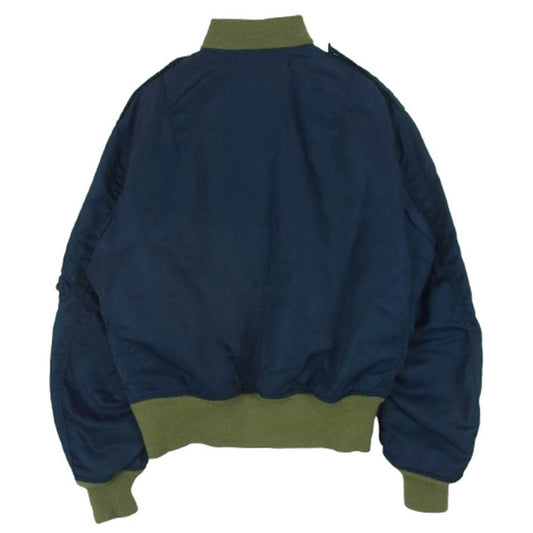 The REAL McCOY'S ザリアルマッコイズ MIL-J-5391A TYPE-L2A フライト ジャケット ブルゾン ダークネイビー系 36【中古】