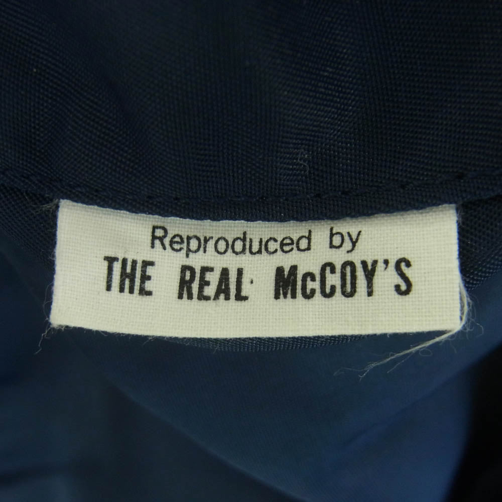 The REAL McCOY'S ザリアルマッコイズ MIL-J-5391A TYPE-L2A フライト ジャケット ブルゾン ダークネイビー系 36【中古】