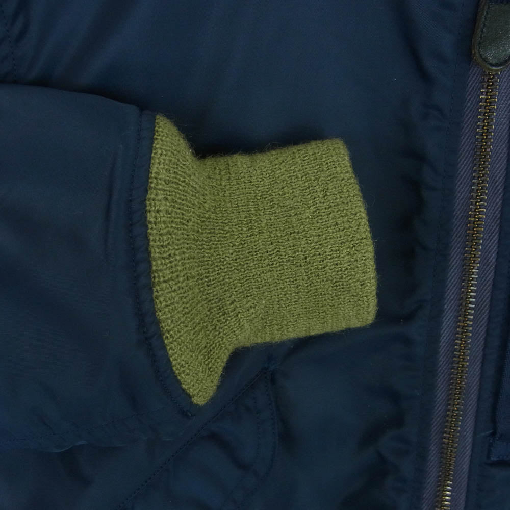 The REAL McCOY'S ザリアルマッコイズ MIL-J-5391A TYPE-L2A フライト ジャケット ブルゾン ダークネイビー系 36【中古】