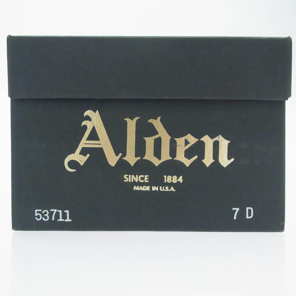 ALDEN オールデン 53711 MILITARY LAST PLAIN TOE ミリタリーラスト プレーントゥ レザー シューズ 7D【中古】