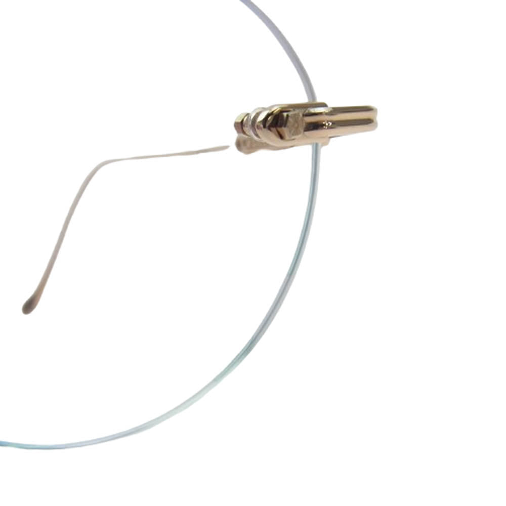 CHROME HEARTS クロムハーツ（原本無） SOFFFFFFFFERS 純正レザーアイウェアケース付属 サイドフローラルクロステンプル リムレス アイウェア 眼鏡【中古】