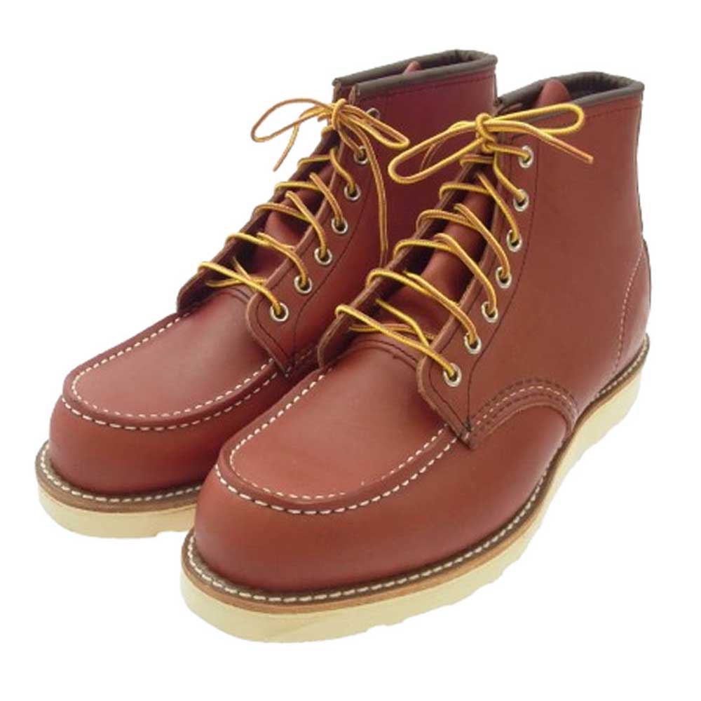 RED WING レッドウィング 8875 四角犬タグ 復刻 Irissh Setter アイリッシュセッター 6inch CLASSIC MOC TOE 6インチ クラシック モックトゥ ブーツ ブラウン系 9h【極上美品】【中古】