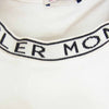 MONCLER モンクレール K10918C000278390T SS TSHIRT カラーネック ロゴレタリング 半袖 Tシャツ ホワイト系 L【中古】