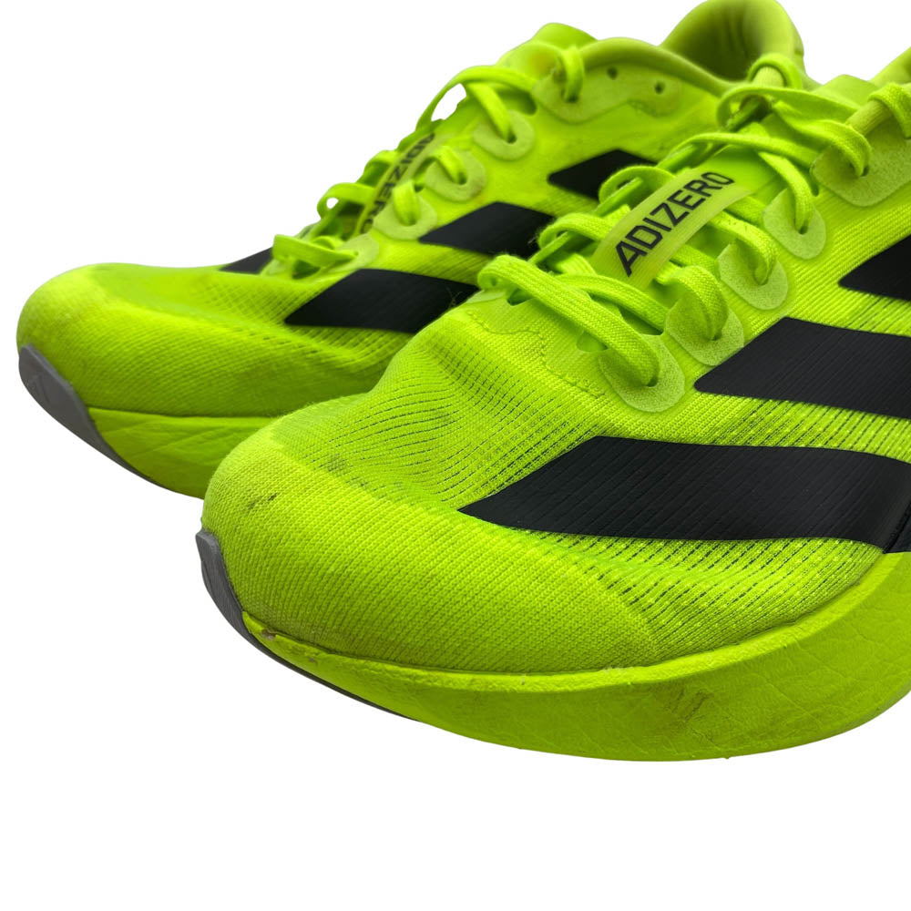adidas アディダス JR3416 EVO SL ADIZERO アディゼロ エヴォ スニーカー ランニングシューズ ライトグリーン系 27.5cm【中古】