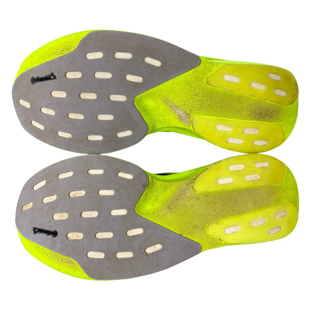 adidas アディダス JR3416 EVO SL ADIZERO アディゼロ エヴォ スニーカー ランニングシューズ ライトグリーン系 27.5cm【中古】