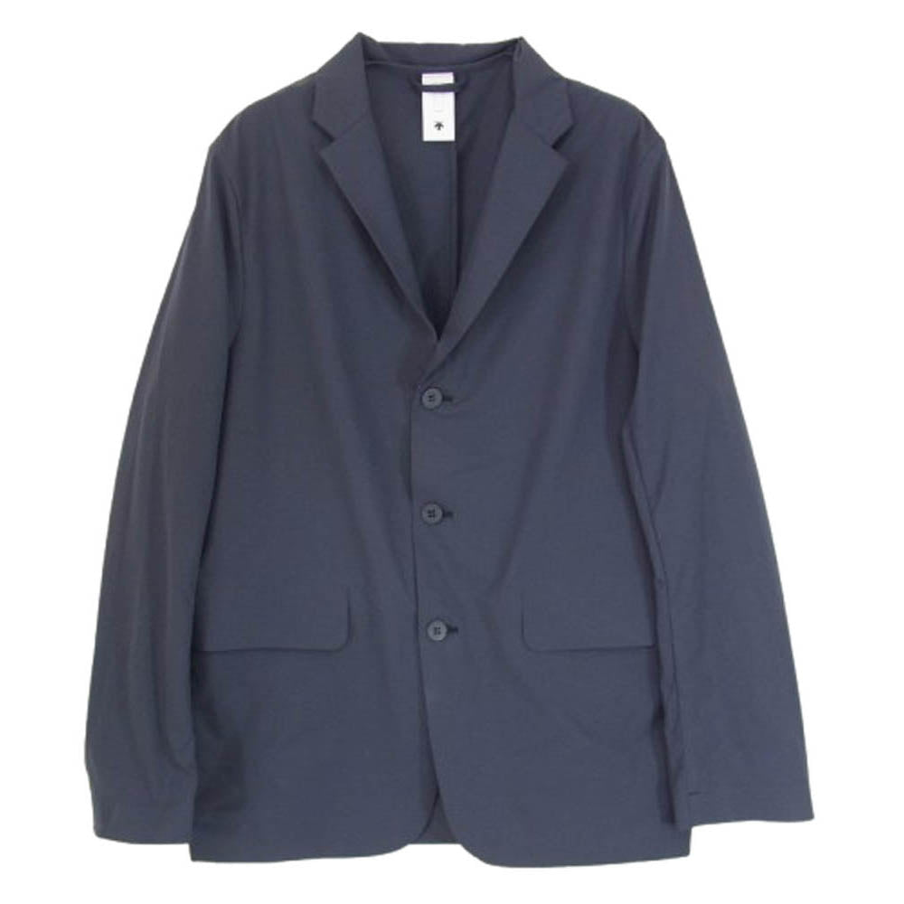 DESCENTE デサント DLMUJH30N PAUSE PACKABLE JACKET パッカブル 撥水 ストレッチ テーラードジャケット ネイビー系 M【中古】