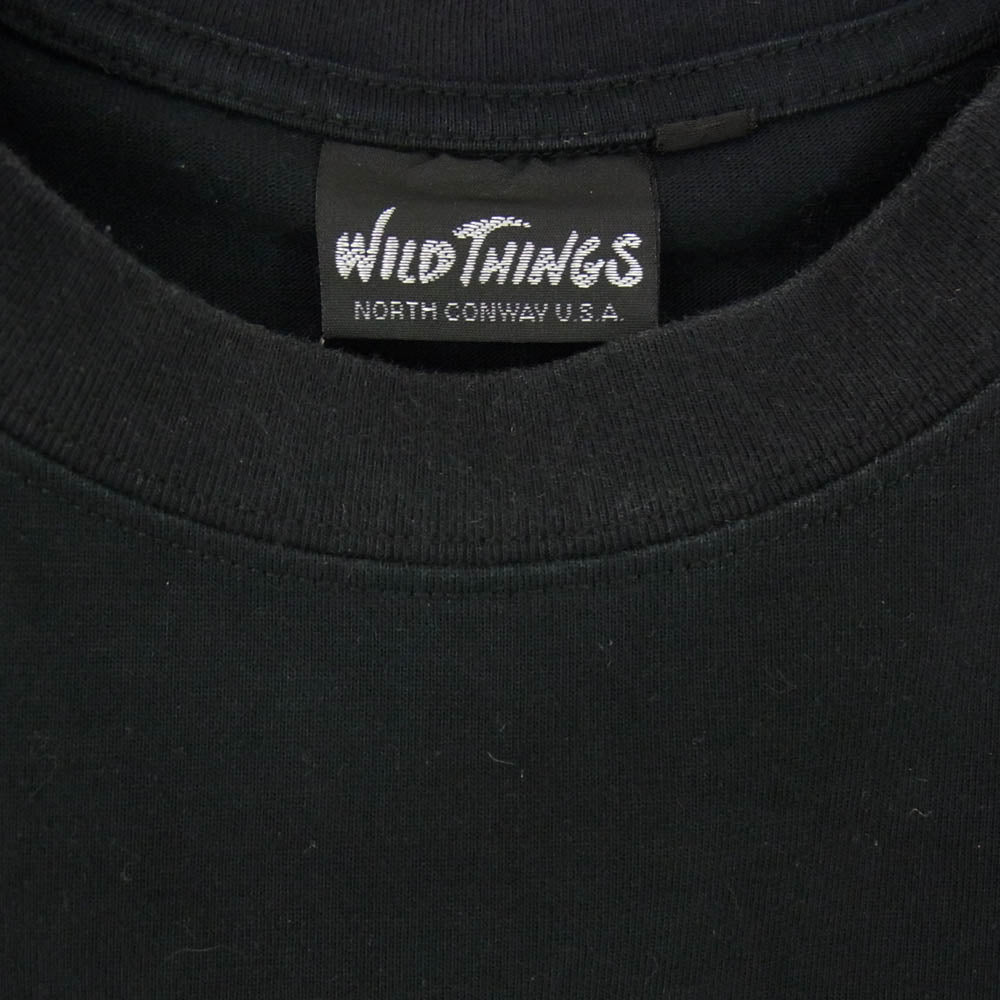 WILDTHINGS ワイルドシングス FELIX THE CAT Denali S/S Tee フィリックス ザ キャット 半袖 Tシャツ ブラック系 M【中古】
