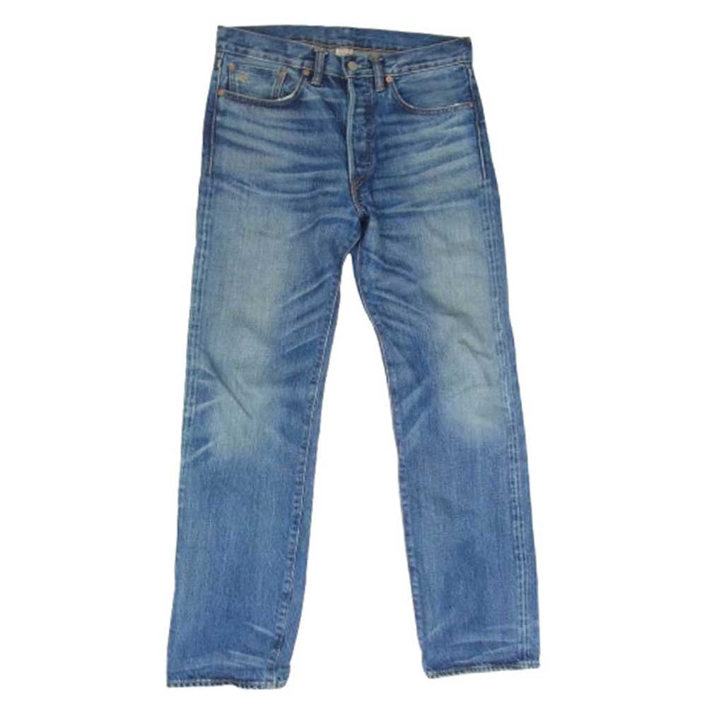 RRL ダブルアールエル 782504836010 ボタンフライ ストレート デニムパンツ ジーンズ インディゴブルー系 31【中古】