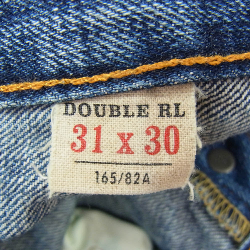 RRL ダブルアールエル 782504836010 ボタンフライ ストレート デニムパンツ ジーンズ インディゴブルー系 31【中古】