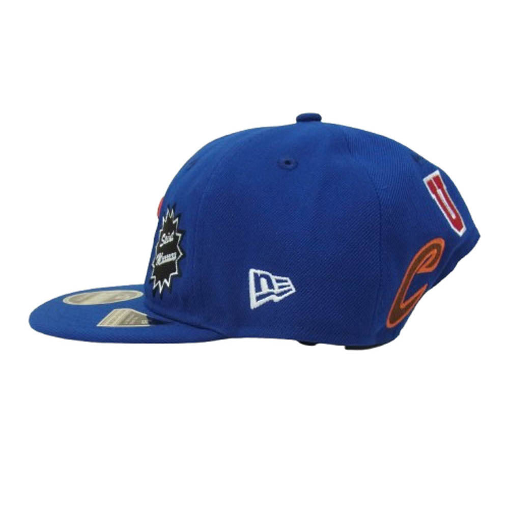 SAINT MICHAEL セントマイケル 25SS SM-HR8-0000-C47 × NEW ERA ニューエラ NE CAP ベースボール キャップ 帽子 ブルー系【極上美品】【中古】