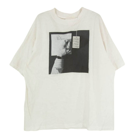 SAINT MICHAEL セントマイケル 25SS SM-HR8-0000-C18 Robert Mapplethorpe S S TEE PICTURES ロバートメイプルソープ プリント 半袖 シャツ オフホワイト系 L【極上美品】【中古】