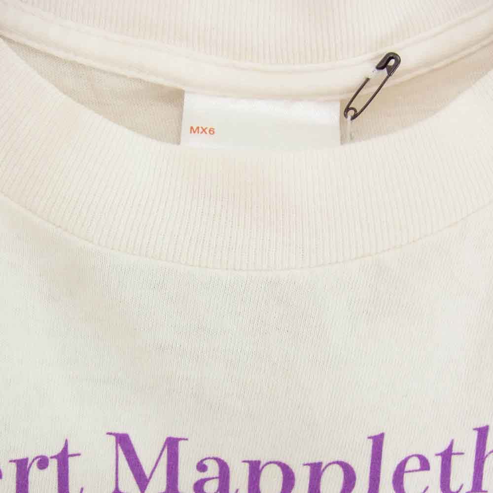 SAINT MICHAEL セントマイケル 25SS SM-HR8-0000-C19 Robert Mapplethorpe EMBRACE MT_SS TEE ロバートメイプルソープ エンブレイス プリント 半袖 Tシャツ オフホワイト系 L【極上美品】【中古】
