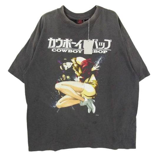SAINT MICHAEL セントマイケル 25SS SM-HR8-0000-C04 CB SS TEE COWBOY BEBOP カウボーイビバップ プリント 半袖 Tシャツ チャコール系 L【極上美品】【中古】