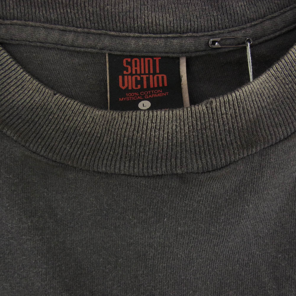 SAINT MICHAEL セントマイケル 25SS SM-HR8-0000-C04 CB SS TEE COWBOY BEBOP カウボーイビバップ プリント 半袖 Tシャツ チャコール系 L【極上美品】【中古】