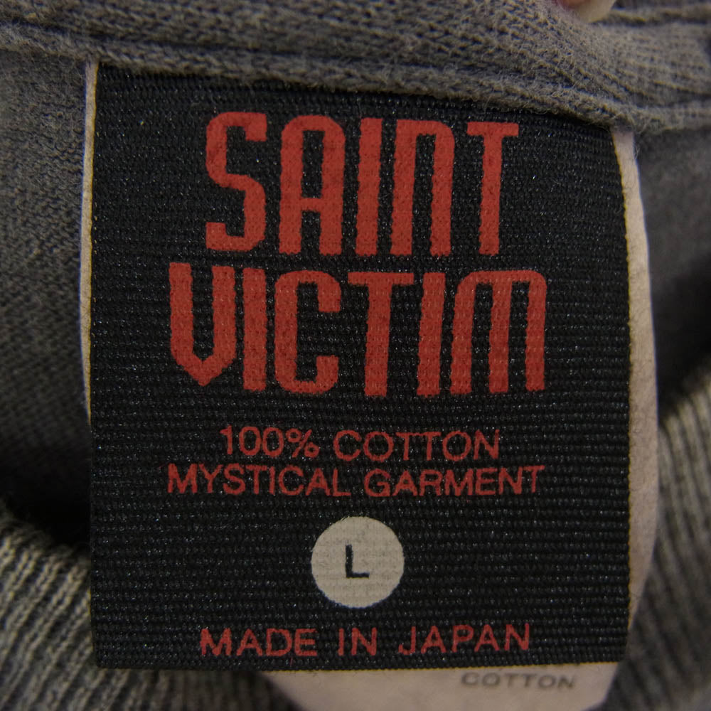 SAINT MICHAEL セントマイケル 25SS SM-HR8-0000-C04 CB SS TEE COWBOY BEBOP カウボーイビバップ プリント 半袖 Tシャツ チャコール系 L【極上美品】【中古】