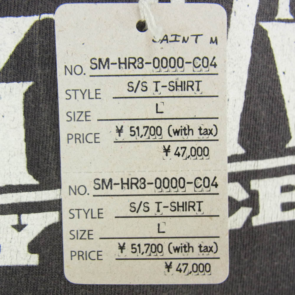 SAINT MICHAEL セントマイケル 25SS SM-HR8-0000-C04 CB SS TEE COWBOY BEBOP カウボーイビバップ プリント 半袖 Tシャツ チャコール系 L【極上美品】【中古】