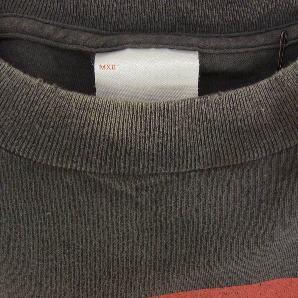 SAINT MICHAEL セントマイケル 25SS SM-HR8-0000-C52 × LOSTBOYS LB_SS TEE ロストボーイズ プリント 半袖 Tシャツ チャコール系 L【極上美品】【中古】