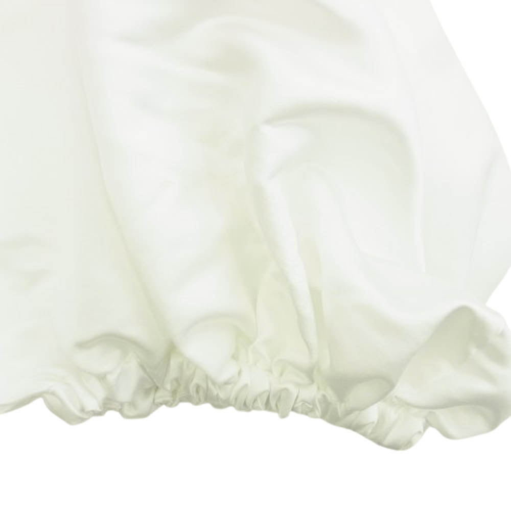 COMME des GARCONS コムデギャルソン 23SS RK-P013 コムコム エステルサテン ウエストほつれ加工 バルーン パンツ ホワイト系 XS【中古】