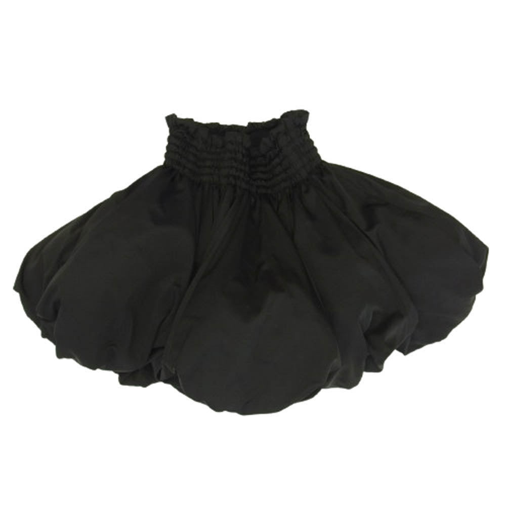 COMME des GARCONS NOIR コムデギャルソン ノワール 3K-S004 noir kei ninomiya ノワールケイニノミヤ ボリューム パフ サテン スカート ブラック系 S【新古品】【未使用】【中古】