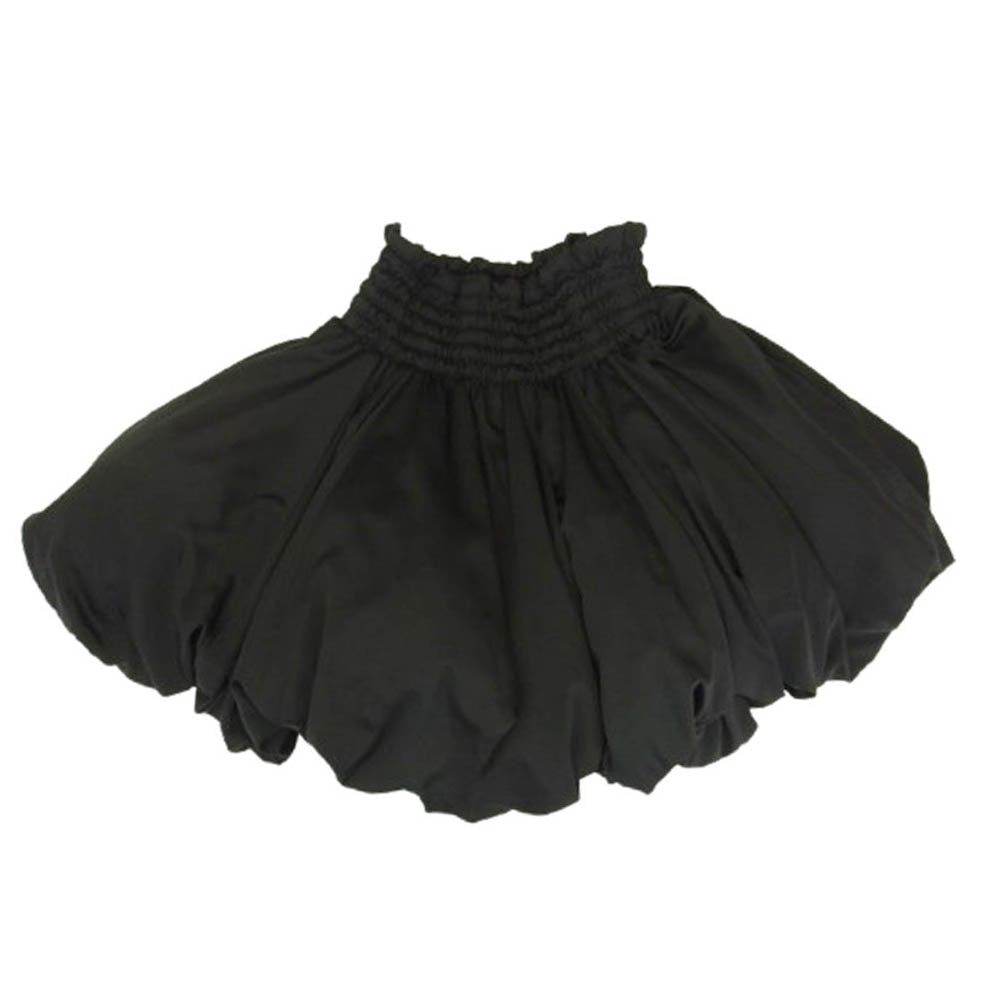 COMME des GARCONS NOIR コムデギャルソン ノワール 3K-S004 noir kei ninomiya ノワールケイニノミヤ ボリューム パフ サテン スカート ブラック系 S【新古品】【未使用】【中古】