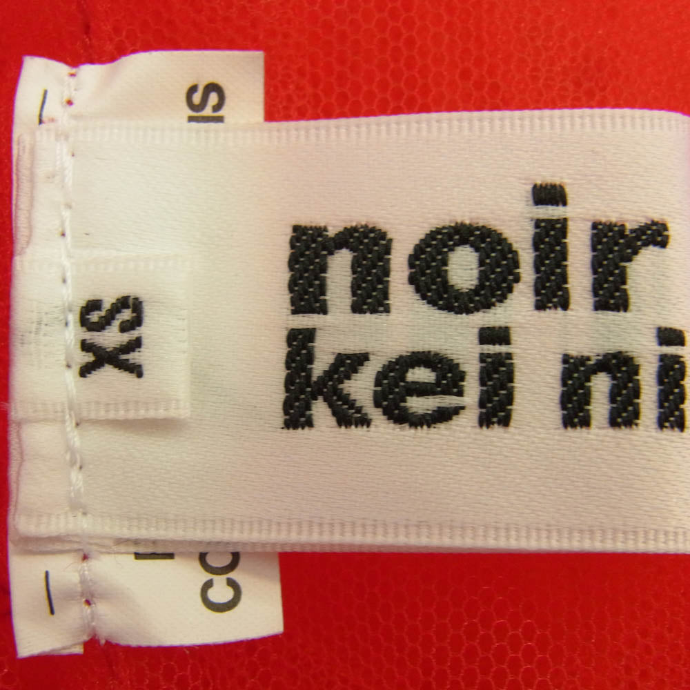 COMME des GARCONS NOIR コムデギャルソン ノワール 3O-O002 noir kei ninomiya ノワールケイニノミヤ Detachable Skirt Dress ディタッチブル チュール ワンピース ドレス レッド系 XS【新古品】【未使用】【中古】