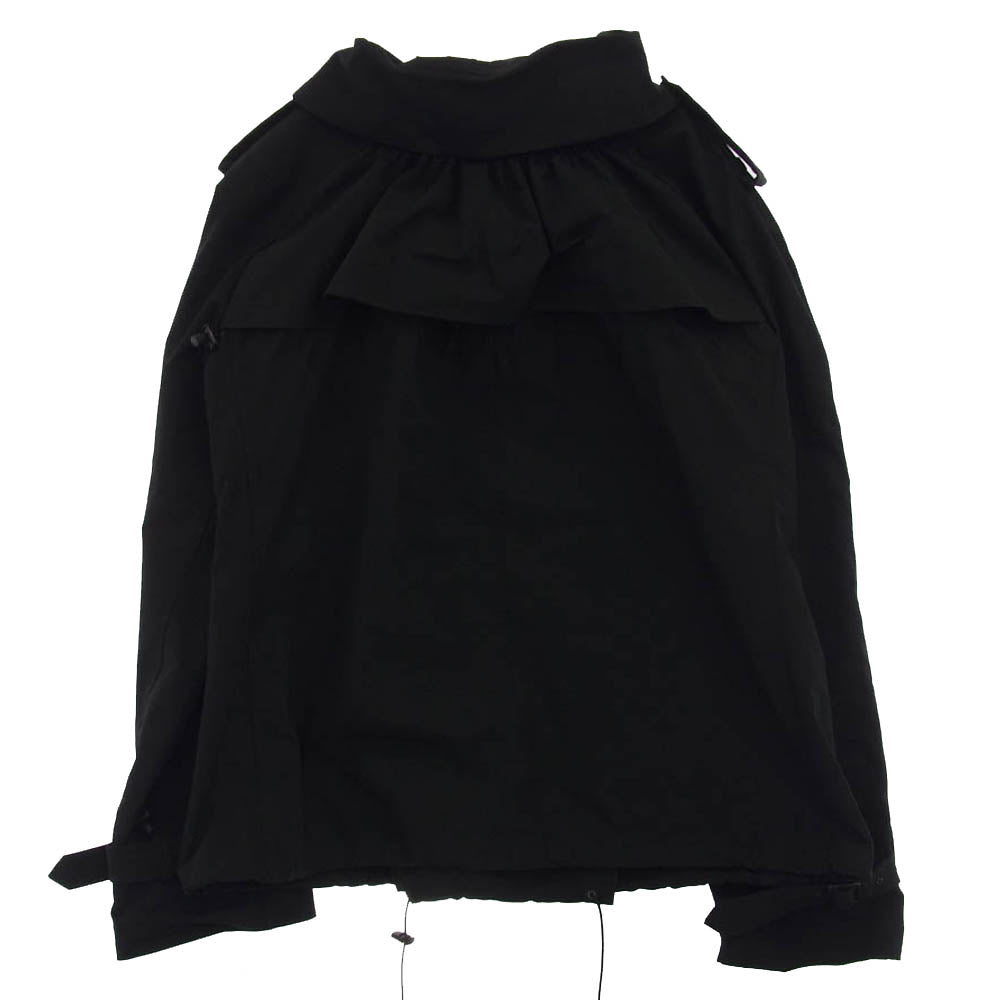 JUNYA WATANABE COMME des GARCONS ジュンヤワタナベコムデギャルソン JL-C018 エポレット 変形 ショート トレンチコート ジャケット ブラック系 S【美品】【中古】