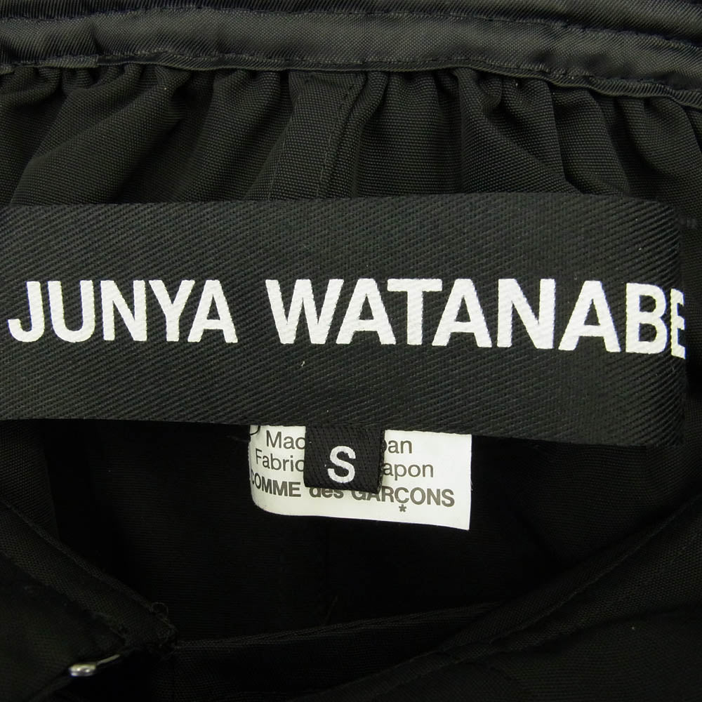 JUNYA WATANABE COMME des GARCONS ジュンヤワタナベコムデギャルソン JL-C018 エポレット 変形 ショート トレンチコート ジャケット ブラック系 S【美品】【中古】